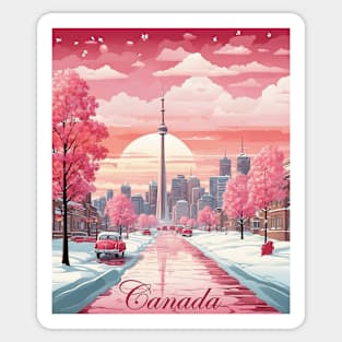 Canada Toronto Valentine's Day Vintage Sticker